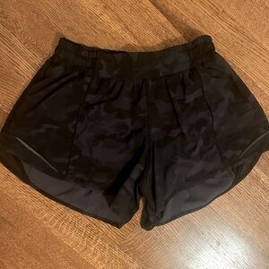 Black camo lululemon shorts!!